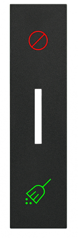 Legrand Living Now - Placa Bticino Living Now Intrerupator hotel 1M Negru KG06H
