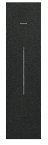 Categorii - Placa iluminata, 1 modul - simbol + și - Bticino Living Now Negru KG19MH