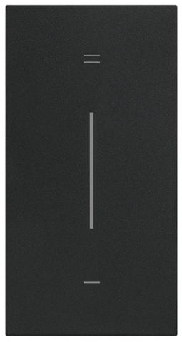 Categorii - Placa iluminata, 2M  - simbol + și - Bticino Living Now Negru KG19MH2