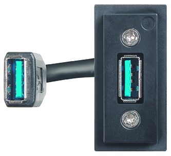 Categorii - Priza conector date USB Tip A 1M Living Now Bticino K4285P