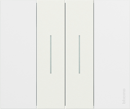 Rama ornament 2 module Bticino Living Now Alba KA4802KW [1]