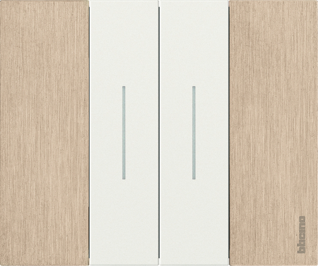 Rama ornament 2 module Bticino Living Now Auriu KA4802ZW [1]