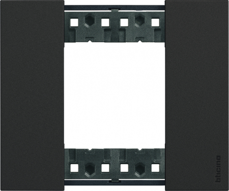 Categorii - Rama ornament 2 module Bticino Living Now Neagra KA4802KG