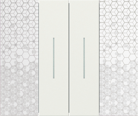 Rama ornament 2 module Bticino Living Now PIXEL KA4802MW [1]