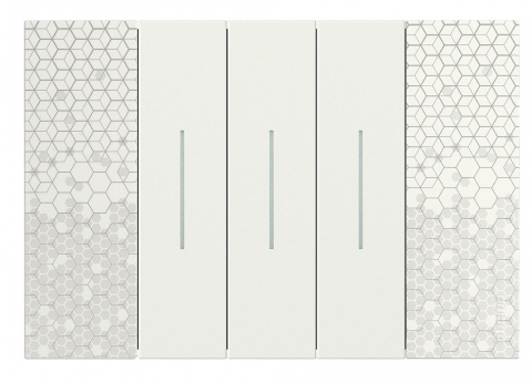 Rama ornament Bticino Living Now 3M PIXEL KA4803MW [1]