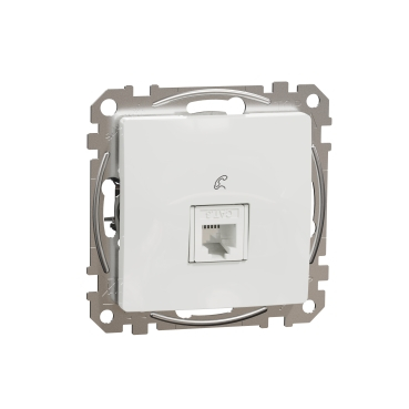 Schnider Sedna - Sedna Design, Priza telefon RJ11, alb