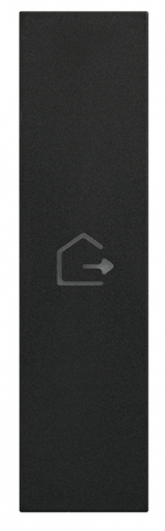 Categorii - Tasta Bticino Living Now cu simbolul IESIRE 1M negru KG01MHGEN