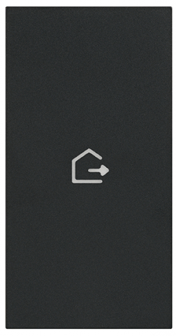 Categorii - Tasta Bticino Living Now cu simbolul IESIRE 2M negru KG01MH2GEN