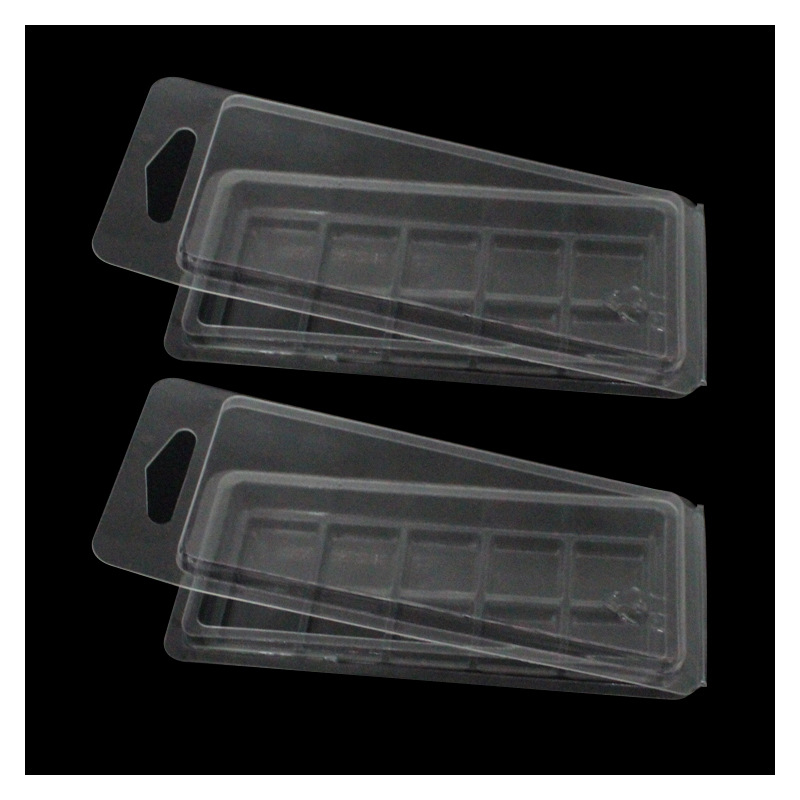 Ambalaj plastic pentru tablete din ceara parfumate, Milmatt, clamshell wax melt, 10 celule, capacitate 50g [4]