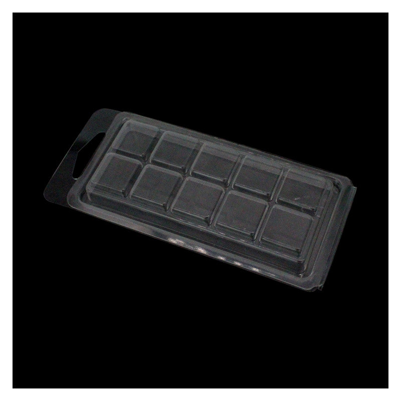 Ambalaj plastic pentru tablete din ceara parfumate, Milmatt, clamshell wax melt, 10 celule, capacitate 50g [2]