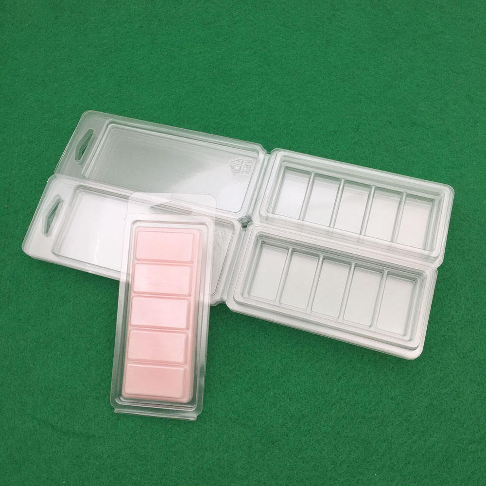 Ambalaj plastic pentru tablete din ceara parfumate, Milmatt, clamshell wax melt, 5 celule, capacitate 50g [3]