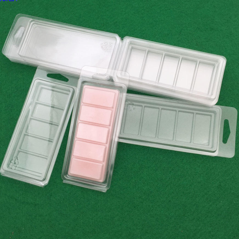 Ambalaj plastic pentru tablete din ceara parfumate, Milmatt, clamshell wax melt, 5 celule, capacitate 50g [4]
