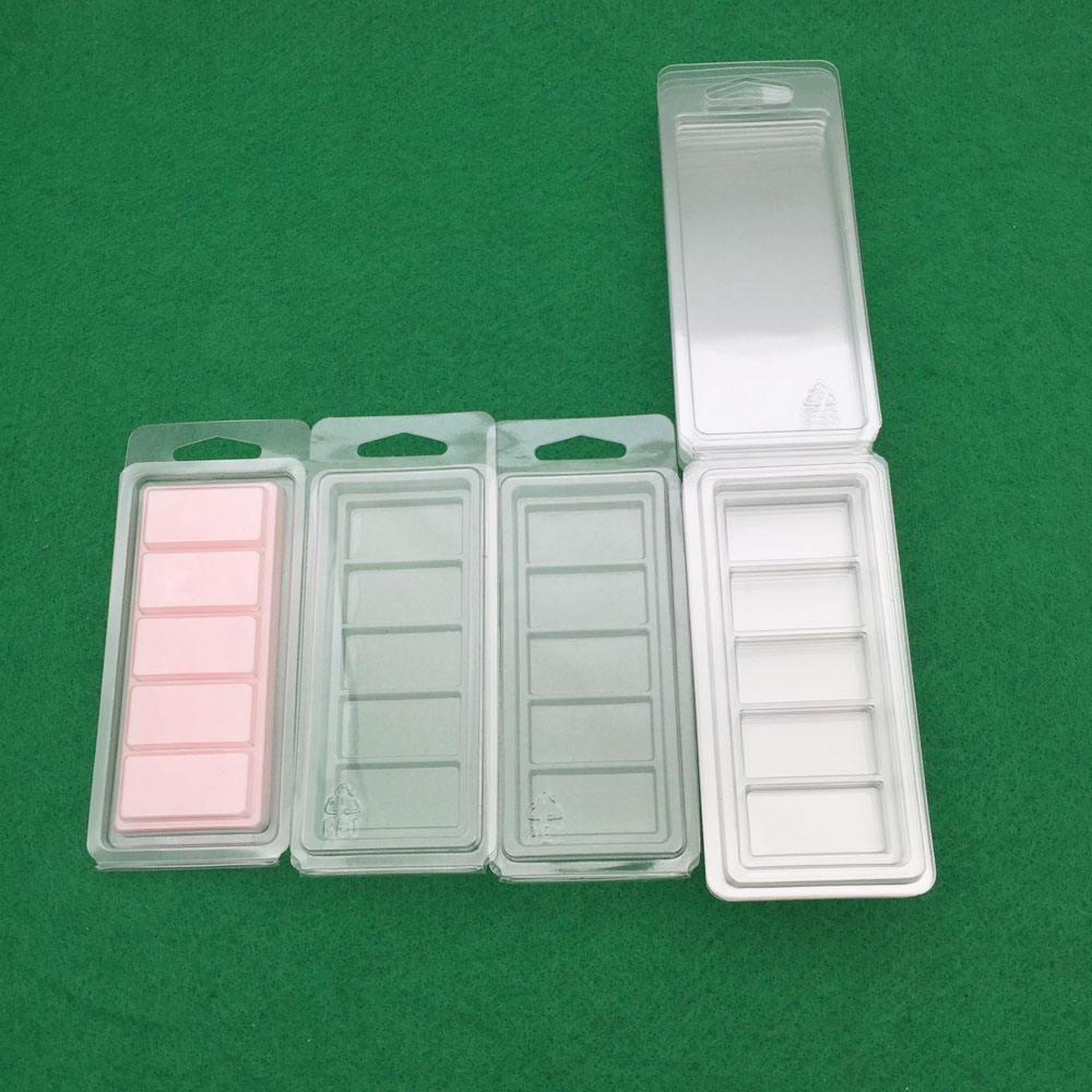Ambalaj plastic pentru tablete din ceara parfumate, Milmatt, clamshell wax melt, 5 celule, capacitate 50g [2]