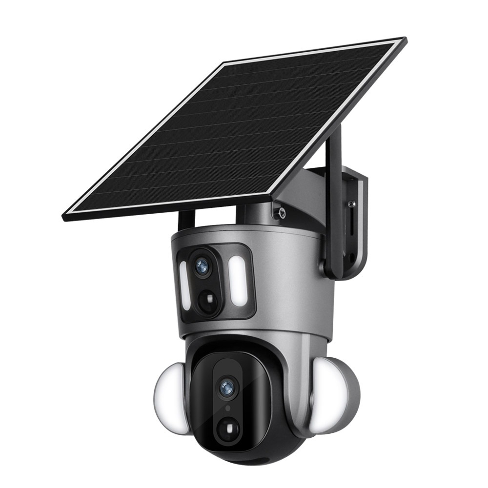 Camera de supraveghere Milmatt, 2K, Wifi, PTZ, Dual Camera, 4MP, Incarcare Solara, Rotire Din Aplicatie, Rezistenta La Apa IP 66 [2]