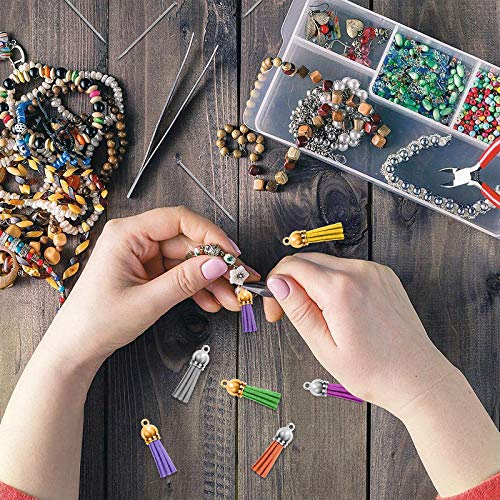Ciucuri Decorativi, Milmatt, Set 25 bucati, Gri, din imitatie de piele, pentru proiecte handmade, de artizanat [4]