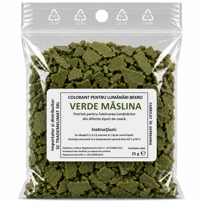 Colorant Lumanari Bekro - Verde Maslina, 25 g [2]