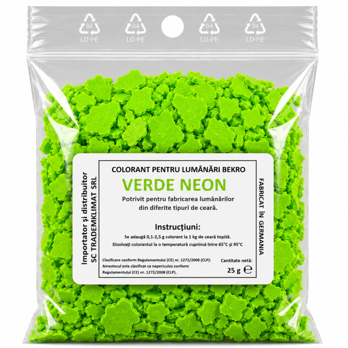 Colorant Lumanari Bekro - Verde Neon, 25 g [2]