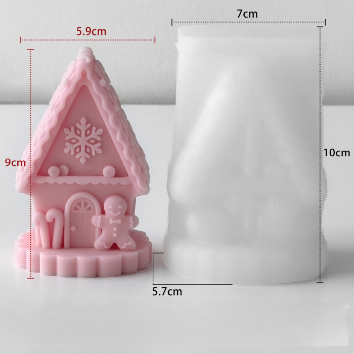 Matriță din silicon pentru lumânări de Crăciun – model decorativ de iarnă [2]