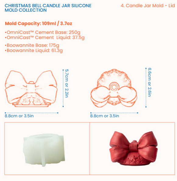 Matriță silicon  recipient clopotel [6]