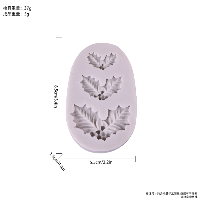 Matriță din silicon pentru lumânări de Crăciun – model decorativ de iarnă [4]