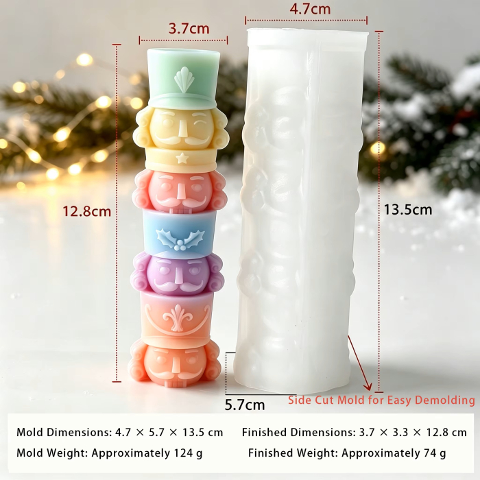 Matriță din silicon pentru lumânări de Crăciun – model decorativ de iarnă [5]