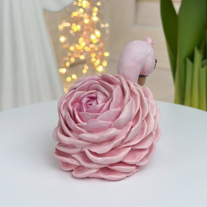Matrita de Silicon - Lebada cu Floare, 6 x 7.5 cm [6]