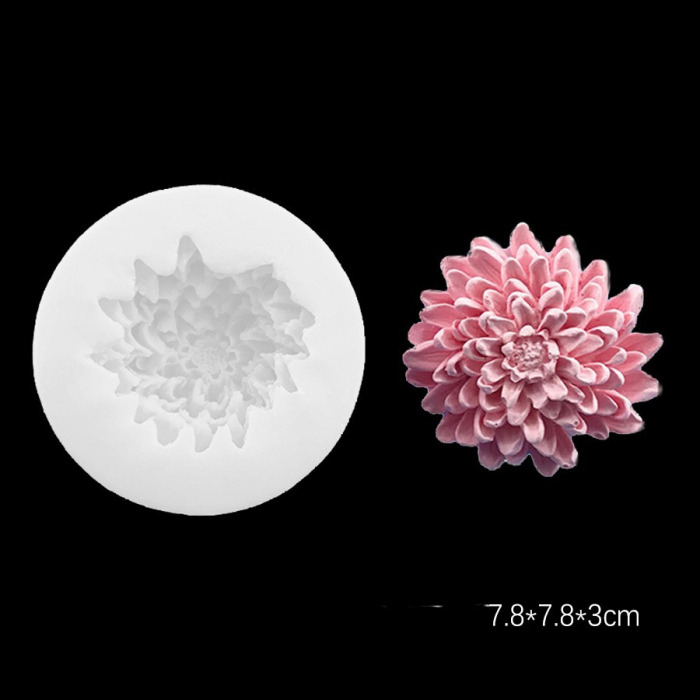 Matrita de silicon, Milmatt, Crizantema 2, dimensiune  7.8 x 3 cm [2]