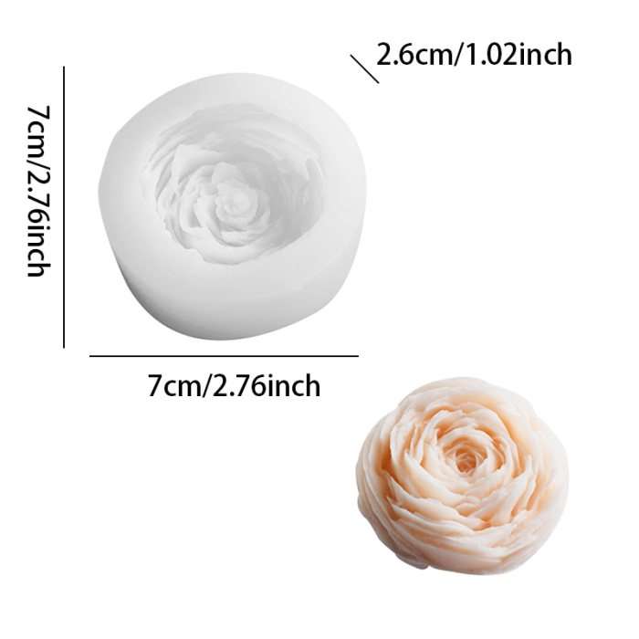 Matrita de silicon, Milmatt, Anemona 7 x 7 x 2.6 cm [2]