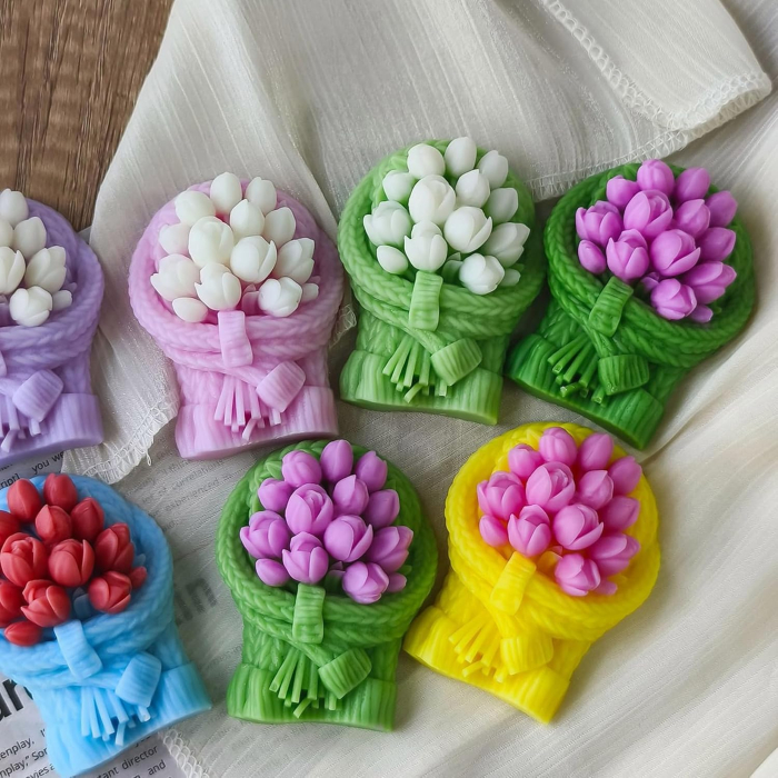 Matrita de silicon, Milmatt, Buchet Lalele 1 , 67 x 84 x 33 mm [2]