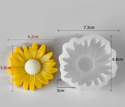 Matrita de silicon, Milmatt, Margareta, 73 x 68 x 30 mm [2]