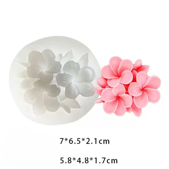 Matrita de silicon, Milmatt, Floare Plumeria  7 x 6.5 x 2.1cm [2]