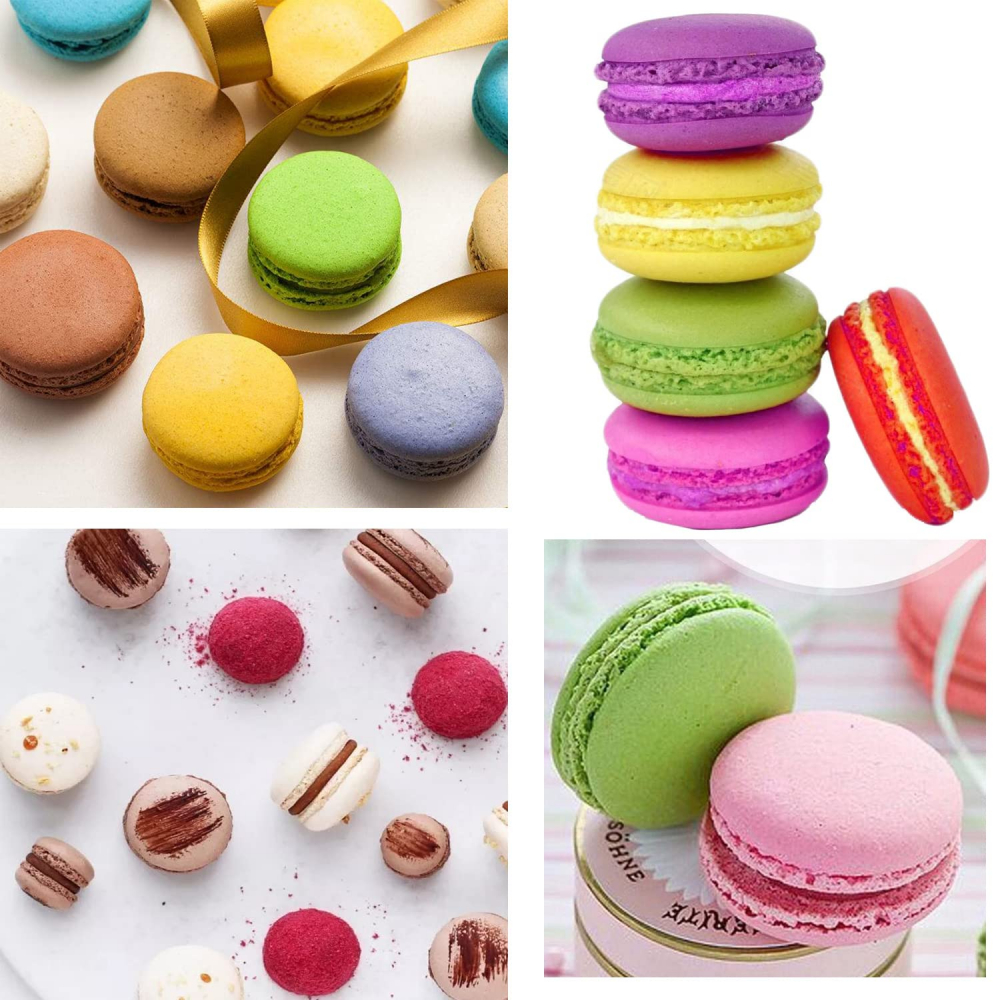 Matrita de silicon, Milmatt, Model 6 Macarons, pentru lumanari, silicon alimentar, non toxic, 130 x 87 mm [6]
