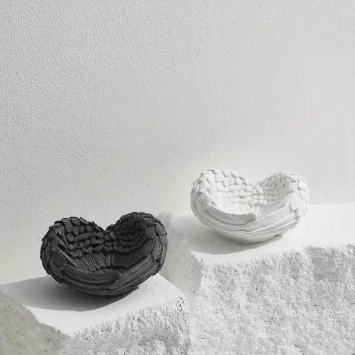 Matrita de silicon, Milmatt, Model Aripi de inger, pentru lumanari si praf ceramic, silicon alimentar, non toxic [5]