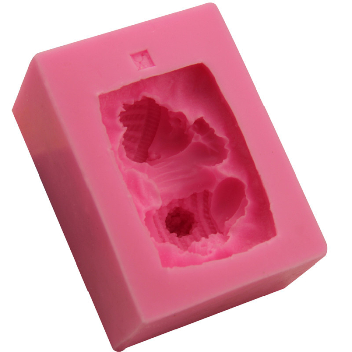 Matrita de silicon, Milmatt, Model Bebelus pe perna, pentru lumanari, silicon alimentar, non toxic [10]