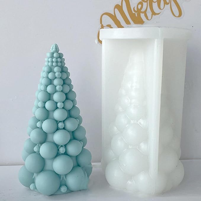 Matrita de silicon, Milmatt, Model Brad Buline, pentru lumanari, silicon alimentar, non toxic, 13.3 x 7.6 cm [1]