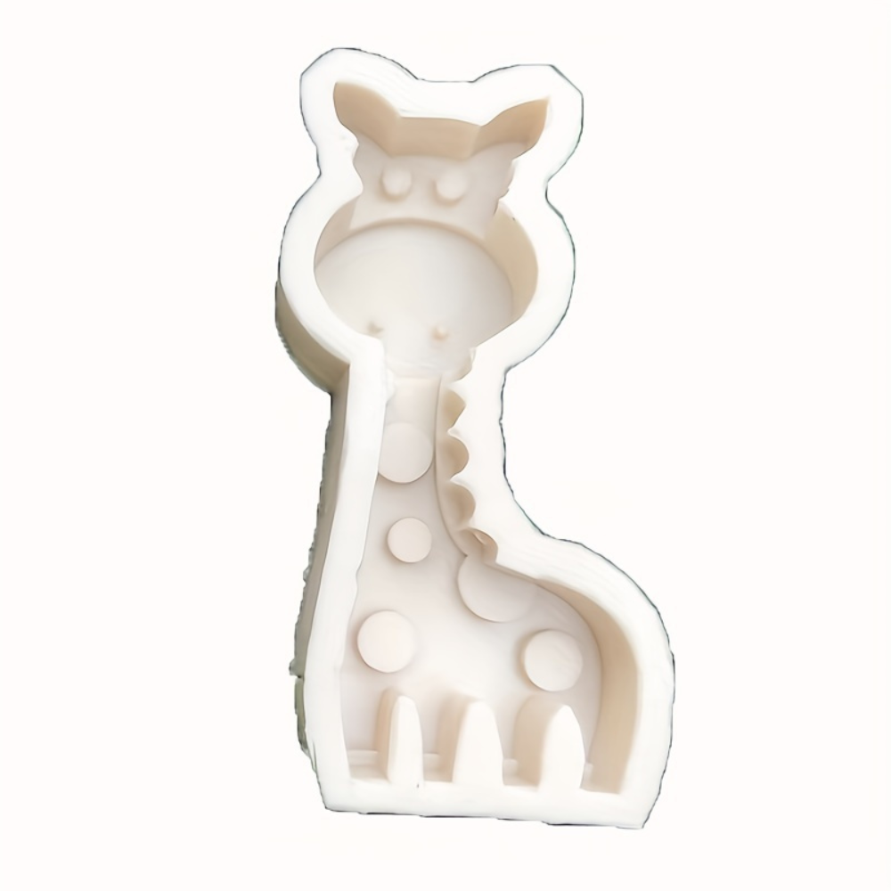 Matrita de silicon, Milmatt, Model Girafa, pentru lumanari, silicon alimentar, non toxic, 110 x 60 mm [5]