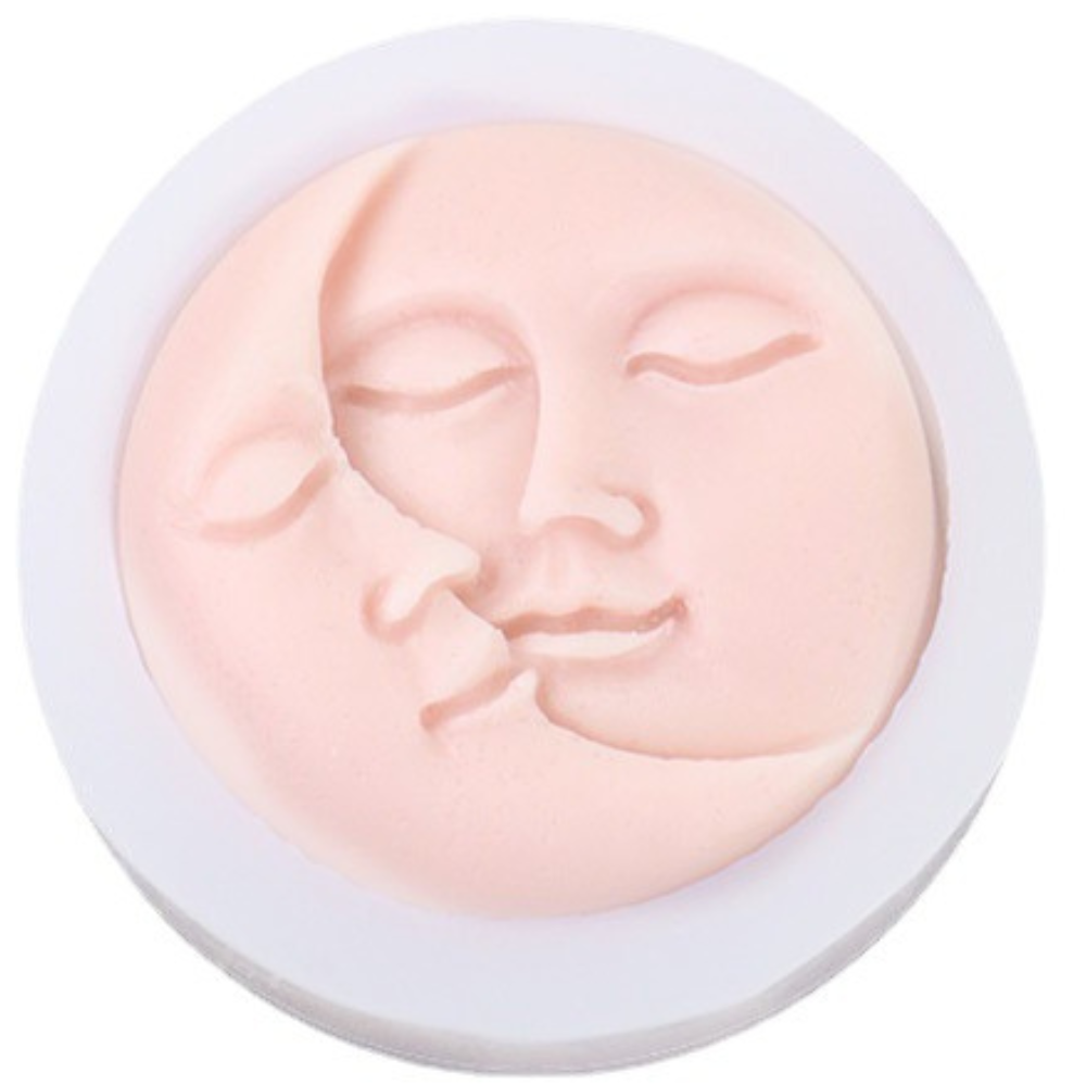 Matrita de silicon, Milmatt, Model Luna si Soare, pentru lumanari, silicon alimentar, non toxic, 75 x 30 mm [1]