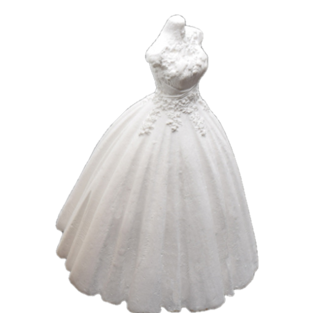 Matrita de silicon, Milmatt, Model Mireasa, pentru lumanari, silicon alimentar, non toxic, 85 x 65 mm [4]