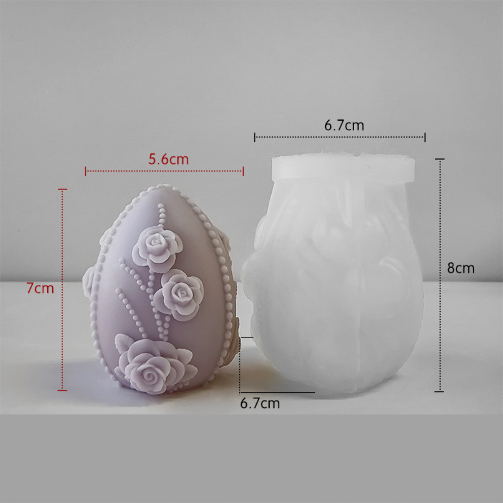 Matrita de silicon, Milmatt, Model ou de paste 1, pentru lumanari, silicon alimentar, non toxic, 67 x 80 mm [4]