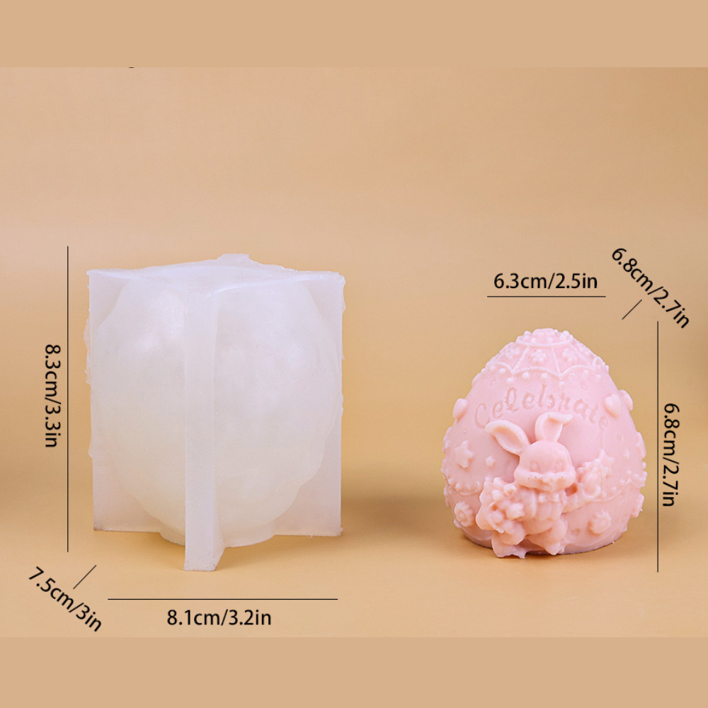 Matrita de silicon, Milmatt, Model ou de Paste Celebrate, pentru lumanari, silicon alimentar, non toxic, 83 x 81 mm [7]