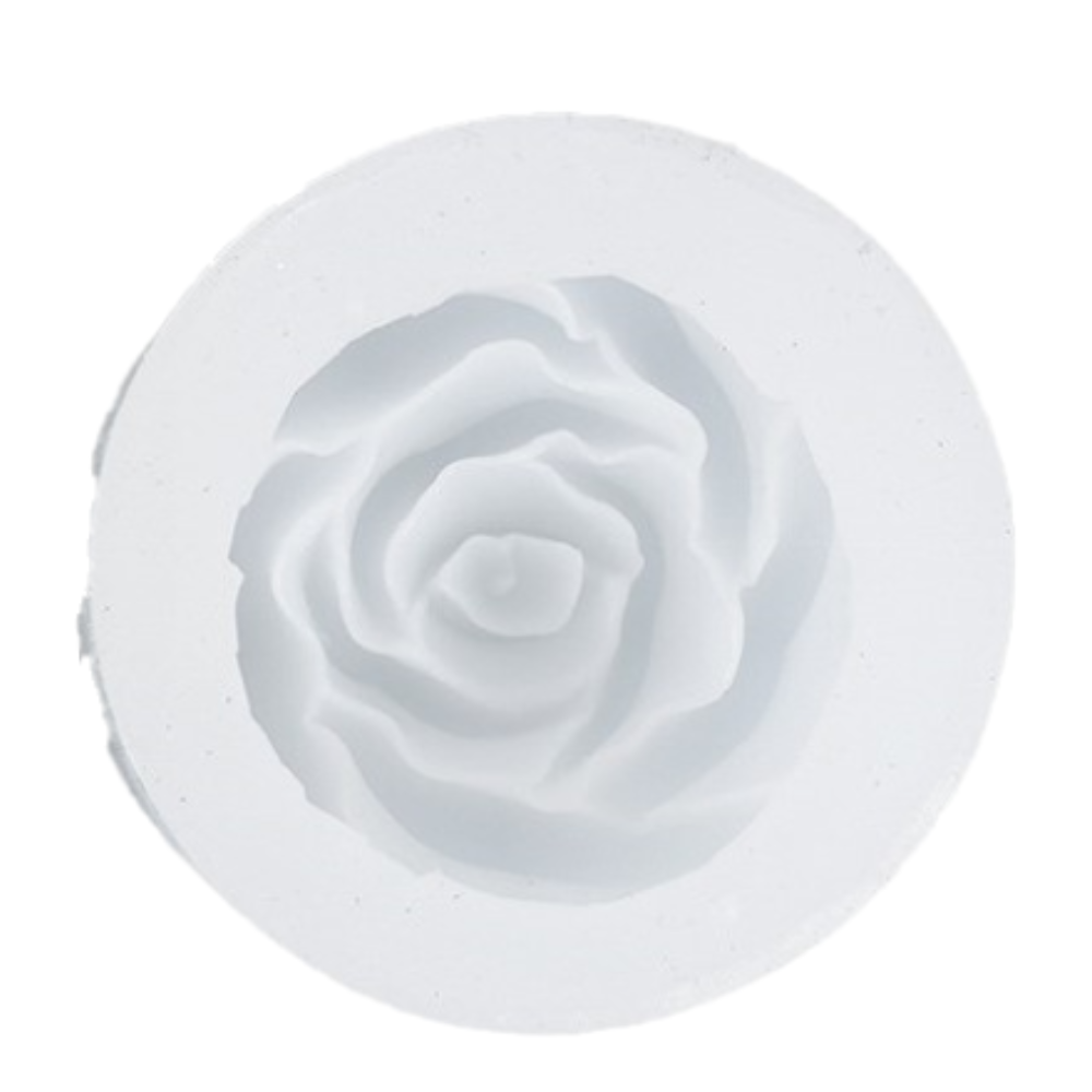 Matrita de silicon, Milmatt, Model Trandafir, pentru lumanari, silicon alimentar, non toxic, 90 x 90 x 40 mm [6]