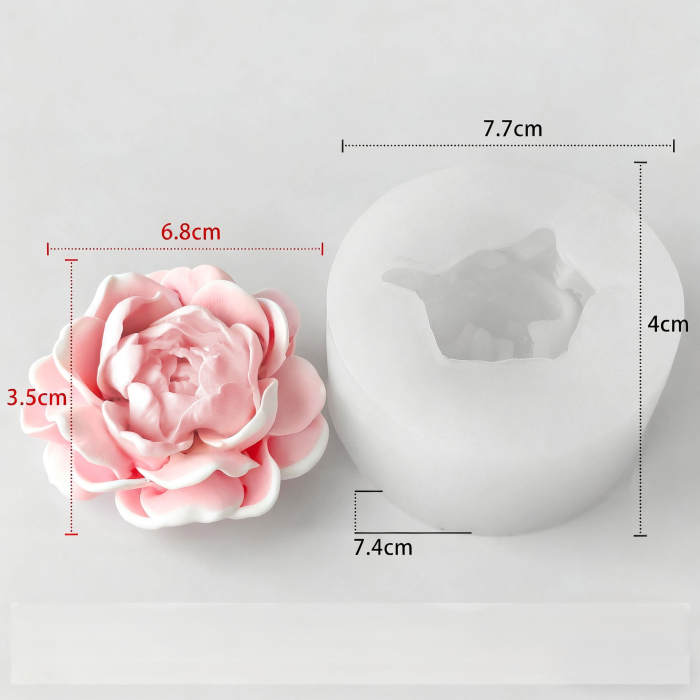Matrita de silicon, Milmatt, Floare Jasmin, pentru lumanari, non toxic, 77 x 40 cm [2]