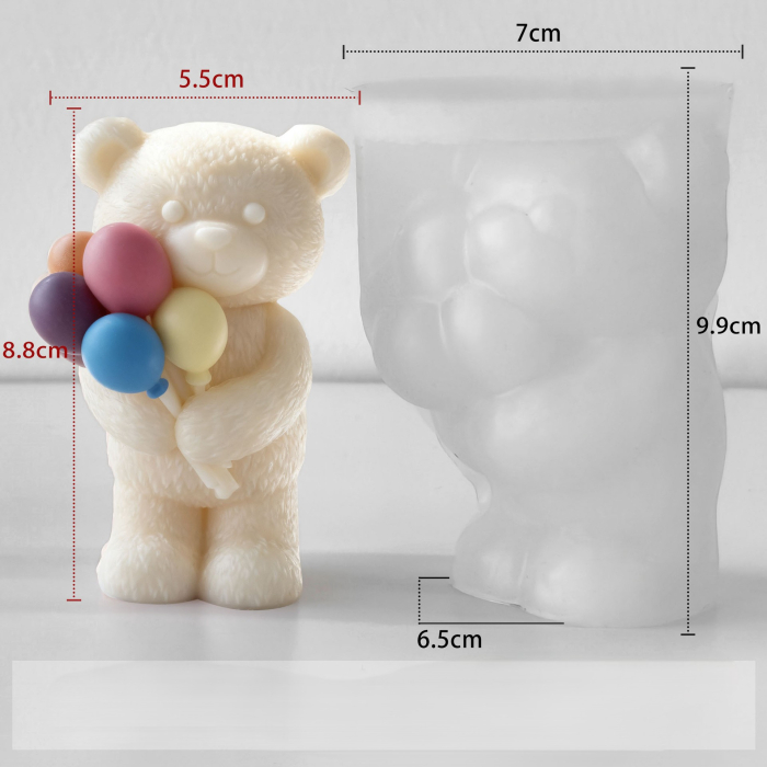 Matrita de silicon, Milmatt, Ursulet cu Baloane [4]