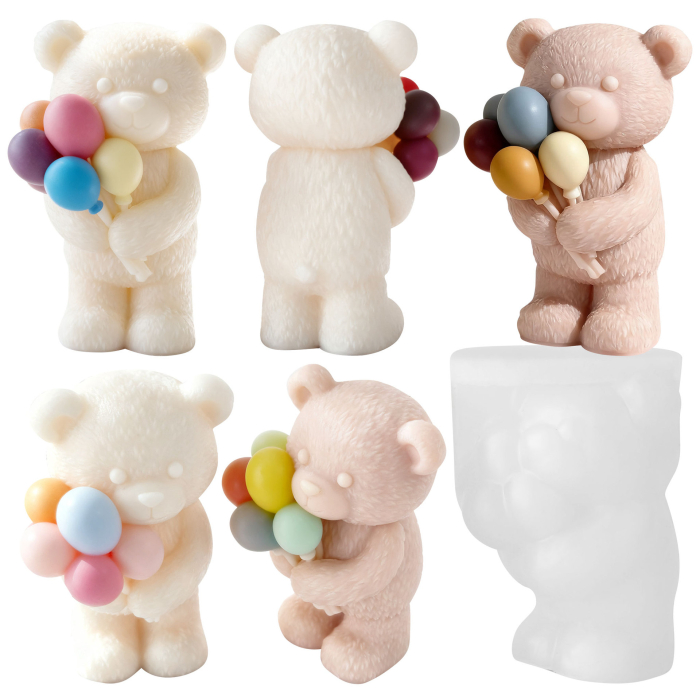 Matrita de silicon, Milmatt, Ursulet cu Baloane [6]