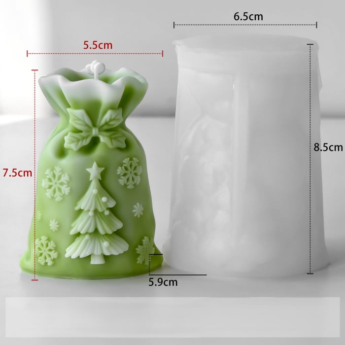 Matrita de silicon, Milmatt, Sac Craciun cu Brad [2]