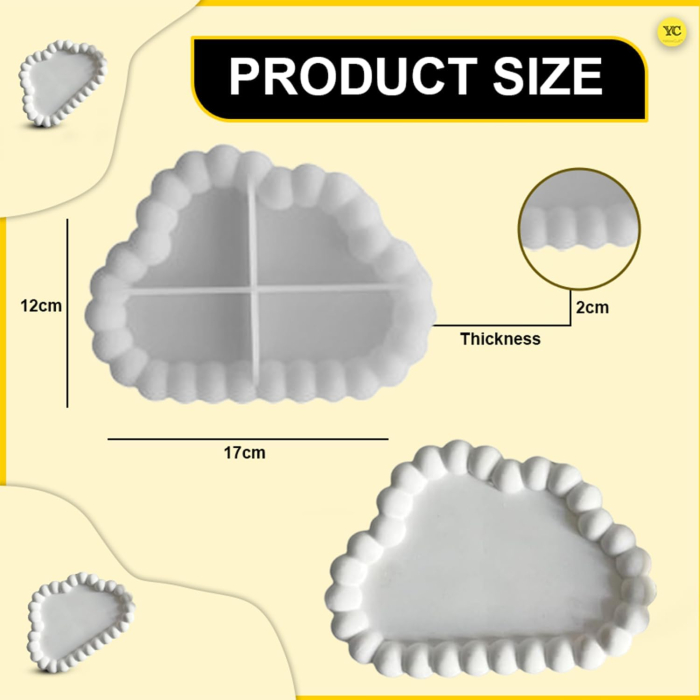 Matrita de silicon, Milmatt, Tava Norisor, silicon premium, reutilizabil, potrivit pentru praf ceramic, gips, ipsos, rasin epoxidica [4]