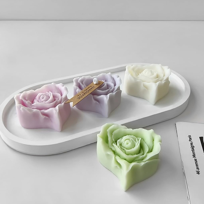 Matrita de silicon, Milmatt, Inima Trandafir 2 [5]