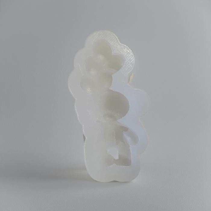 Matrita de silicon, Milmatt, Ursulet mic cu baloane, pentru sapun si lumanari [2]