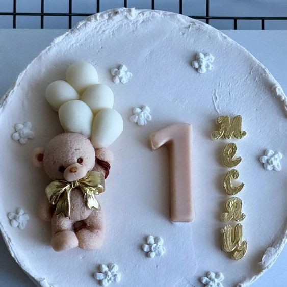 Matrita de silicon, Milmatt, Ursulet mic cu baloane, pentru sapun si lumanari [6]