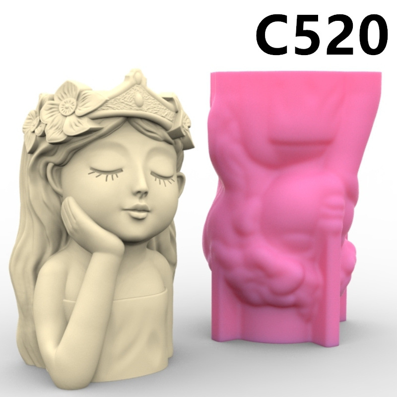 Matriță silicon minighivece – Turnare praf ceramic, ipsos, beton, DIY handmade [4]
